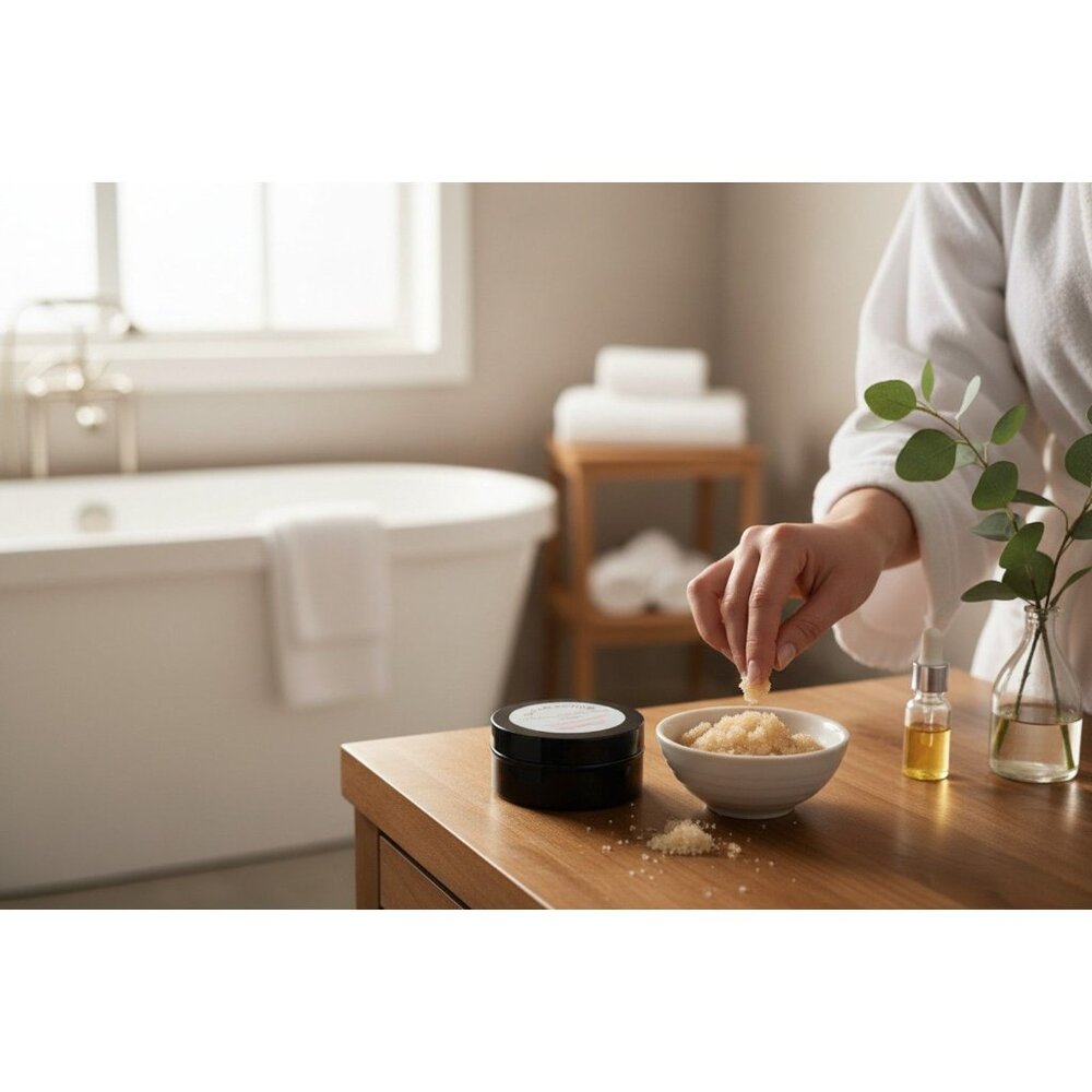 New! Maplewood Vanilla Sugar Scrub - A Warm, Velvety Polish for Luminous Skin! - Picture 2 of 4